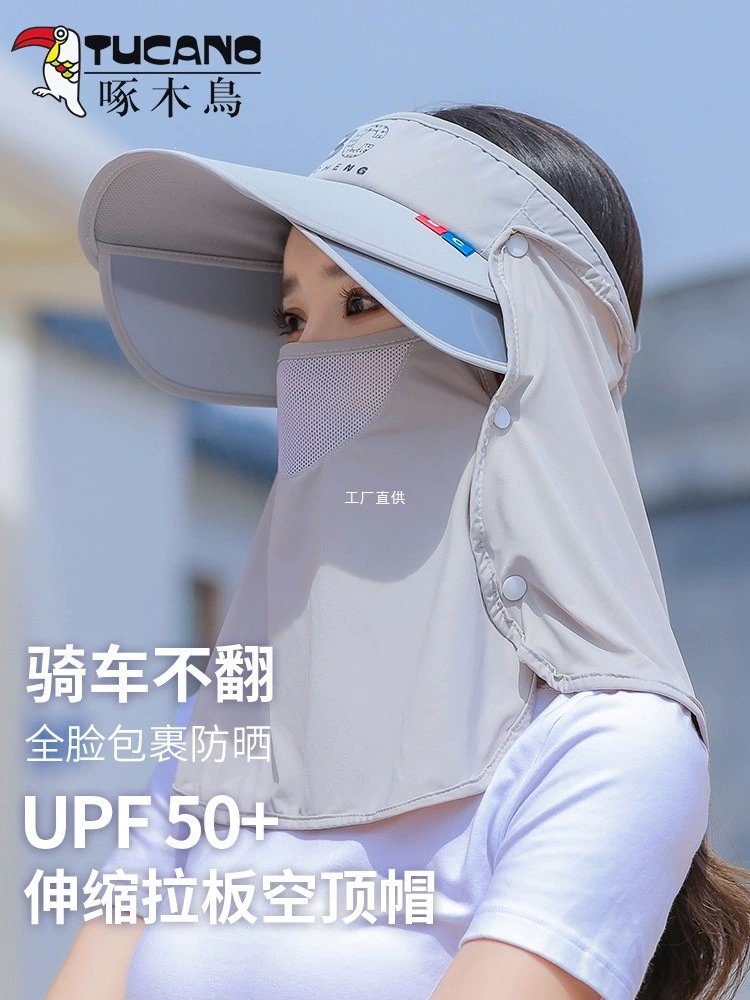 Summer sun hat, mask solar-powered, UF-protection