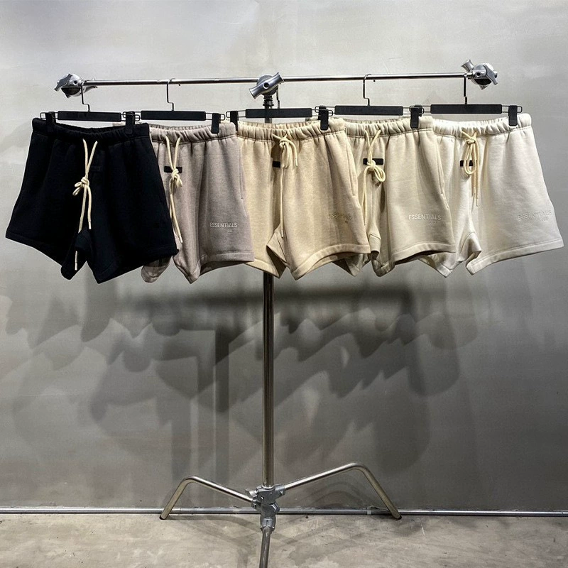 Трансграничная версия Fw24 Cloud Series FOG двойной линии ESSENTIALS силиконовые буквы свободные пары случайные шорты