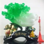 厂家直供树脂仿玉白菜摆件客厅创意家居饰品店铺开业精美礼品批发
