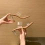 新款外穿夏季一字高跟鞋