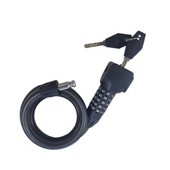 自行車鎖鏈條鎖山地車防盜皮圈鎖公路車電動車摩托車鎖鑰匙鋼纜鎖