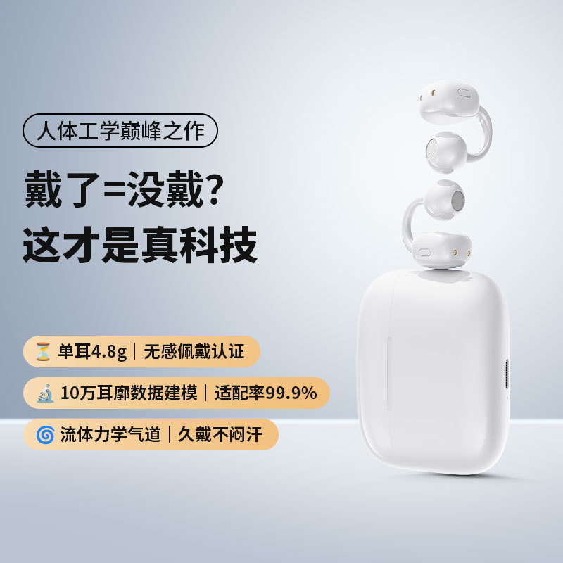 跨境2025新款柏林之声不入耳蓝牙耳机久戴不痛耳夹式耳机有现货|undefined