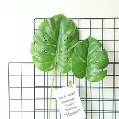 假花婚慶龜背葉仿真花廠家綠植物批發裝飾工藝品INS風跨境