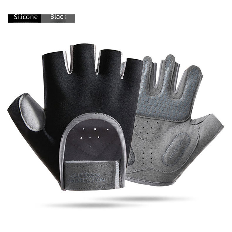 Fitness gloves women's half-finger equipment yoga breathable spinning cycling sports shockproof anti-skid A36-JSP_maomaolike.com