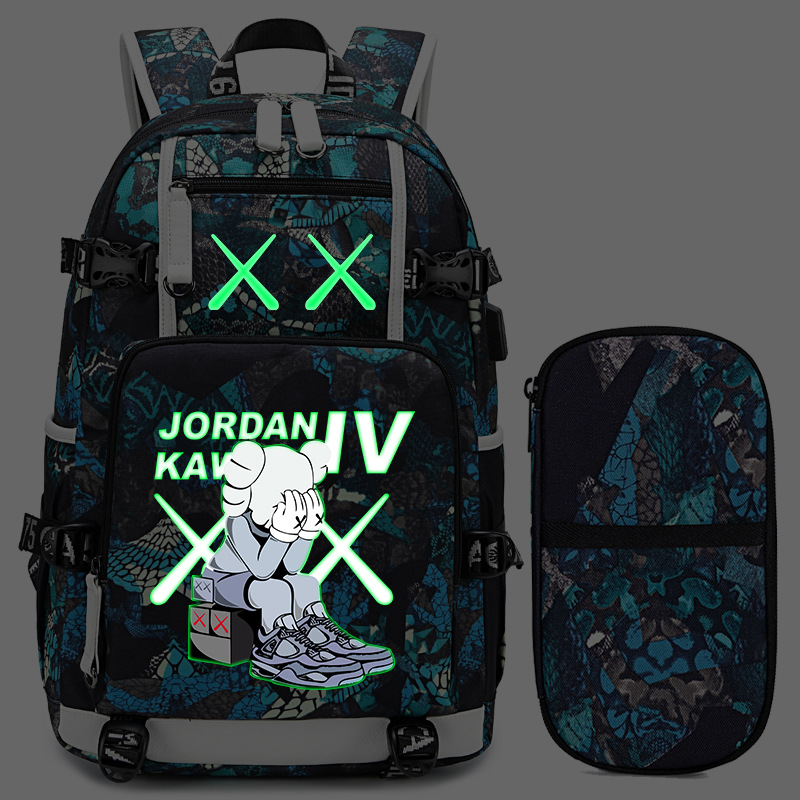 로얄 블루 야광 필통 세트 코비 브라이언트