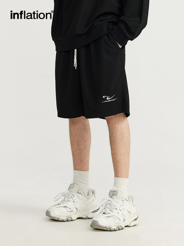 INF Apparel | Interlock Embroidered Set Casual Sportswear Spring Trend Brand New American Style Long Sleeve Shorts