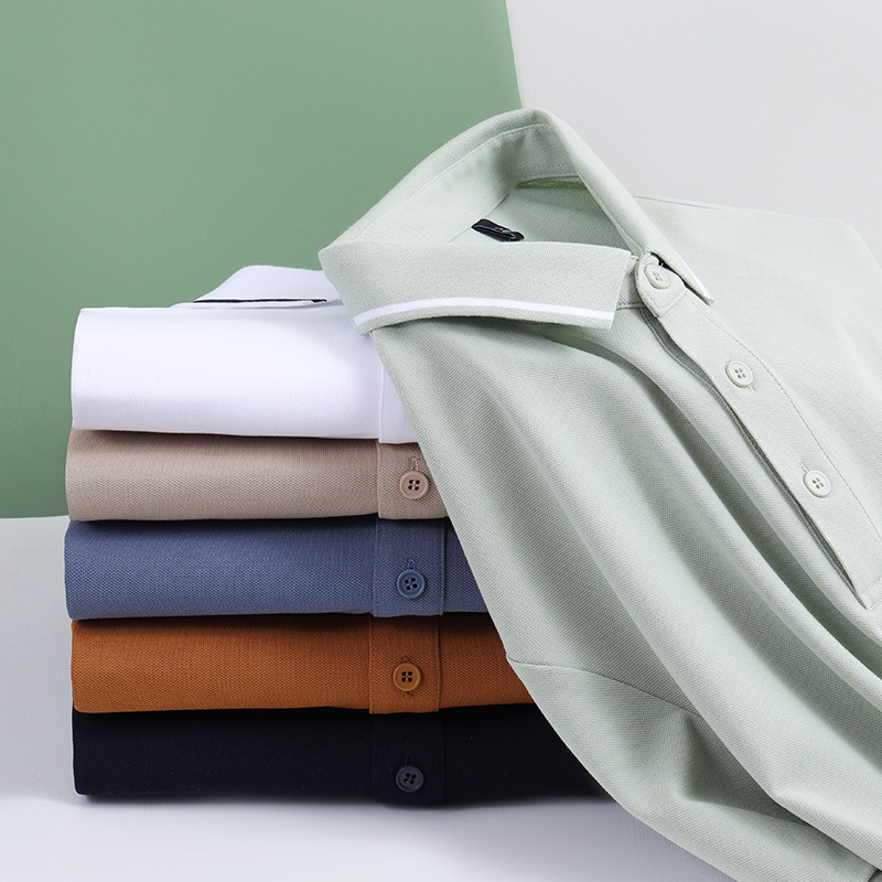 Paisenlong Men's Polo Shirt Summer Moisture-Wicking 7A Antibacterial Short-Sleeved Men's Polo Shirt Custom Source Manufacturer