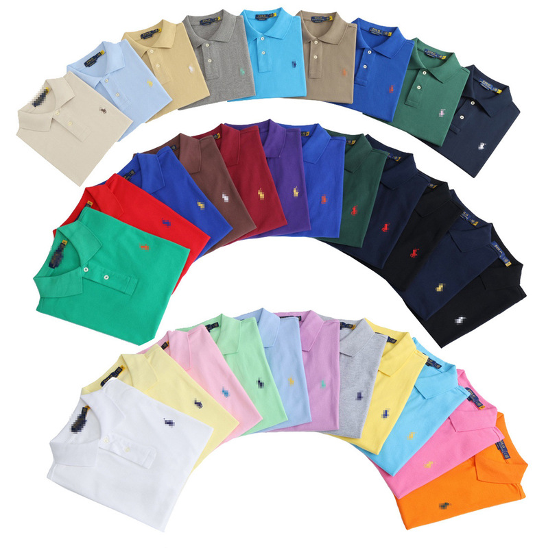 Foreign trade American-style POLO with pony logo, short-sleeved men's business casual loose-fit pure cotton embroidered large size Polo shirt Foreign trade American-style POLO with pony logo, short-sleeved men's business casual loose-fit pure cotton embroidered large size Polo shirt