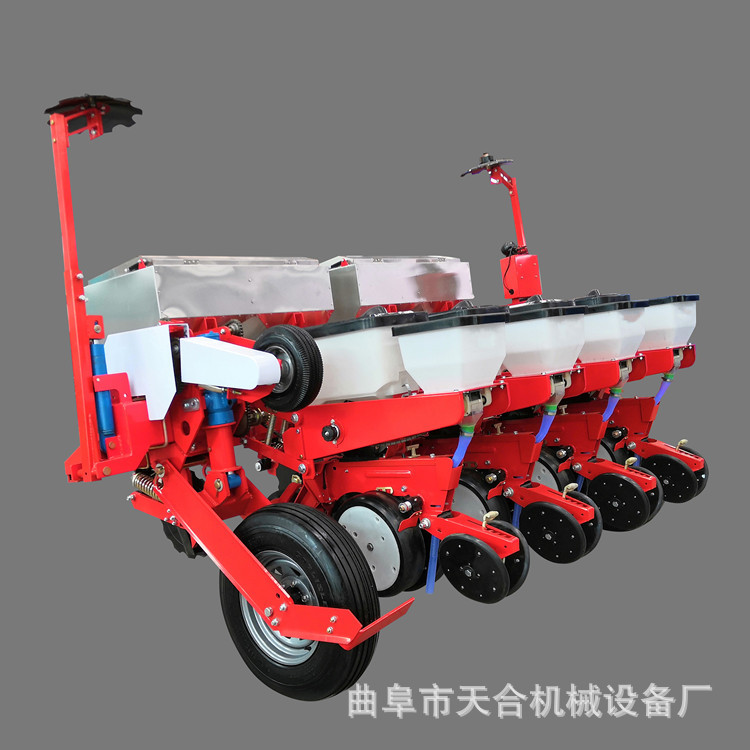 4行玉米免耕施肥播种机 农用种植机械供应厂家花生播种覆膜机