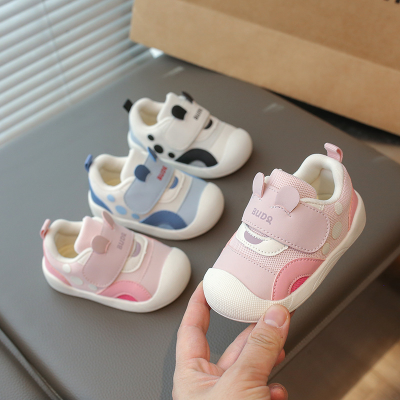 Baby toddler shoes 0-1-3 years old spring and autumn new infant mesh anti-slip sneaker function shoes for boys and girls