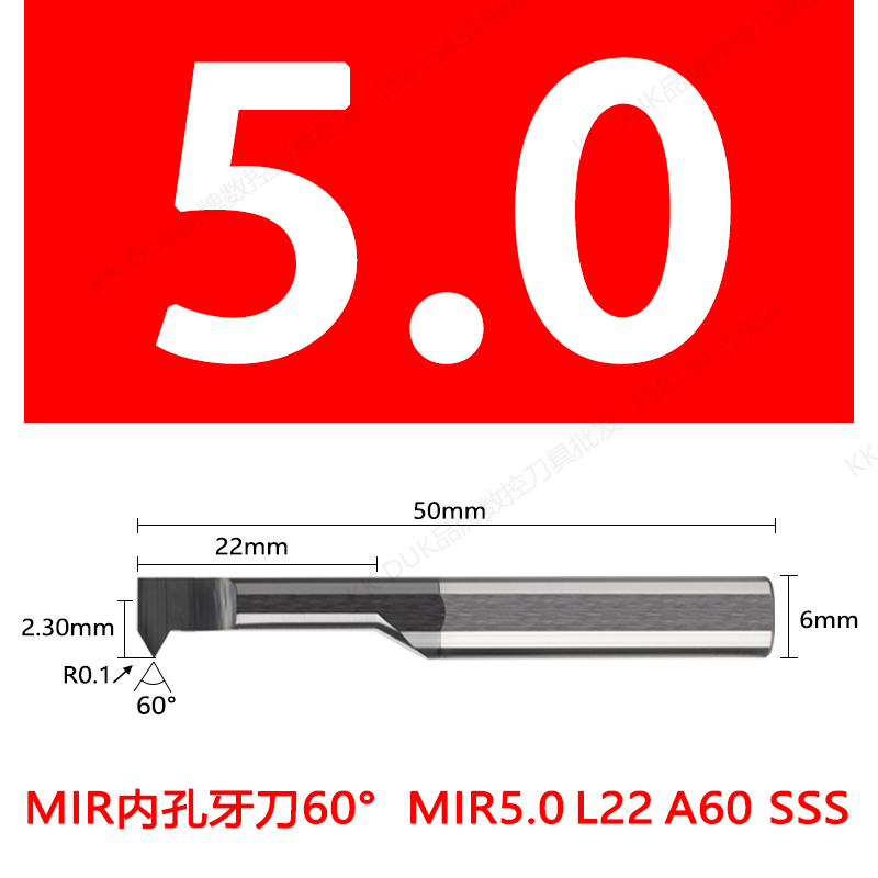 Superdur MIR tungsteno cortador de dientes de agujero pequeño acero inoxidable aleación de titanio SSS recubrimiento negro MIR3-MIR8.0