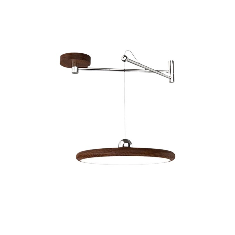 Candelabro de restaurante basculante francés platillo volador retro, lámpara de mesa de comedor simple y moderna, lámpara de espectro completo móvil de diseñador