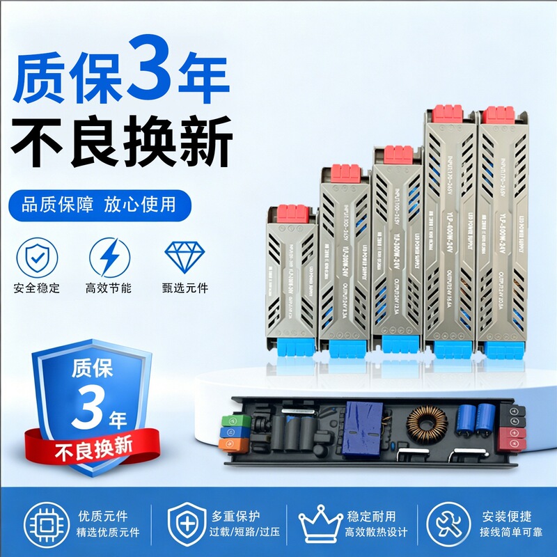 Led Driver Power Supply 12V 24V for Light Boxes, Linear Lights, Constant Voltage Power Supply, Slim Strip Linear Light, Switching Power Supply