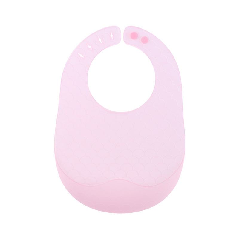 Nueva silicona bebé babero impermeable ultra-Delgado de silicona ajustable suave niños comiendo babero