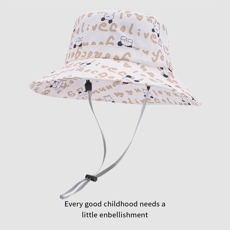 2024 verano nuevo sombrero de bebé para hombres y mujeres sombrero de pescador anti-UV sombrero de moda encantador