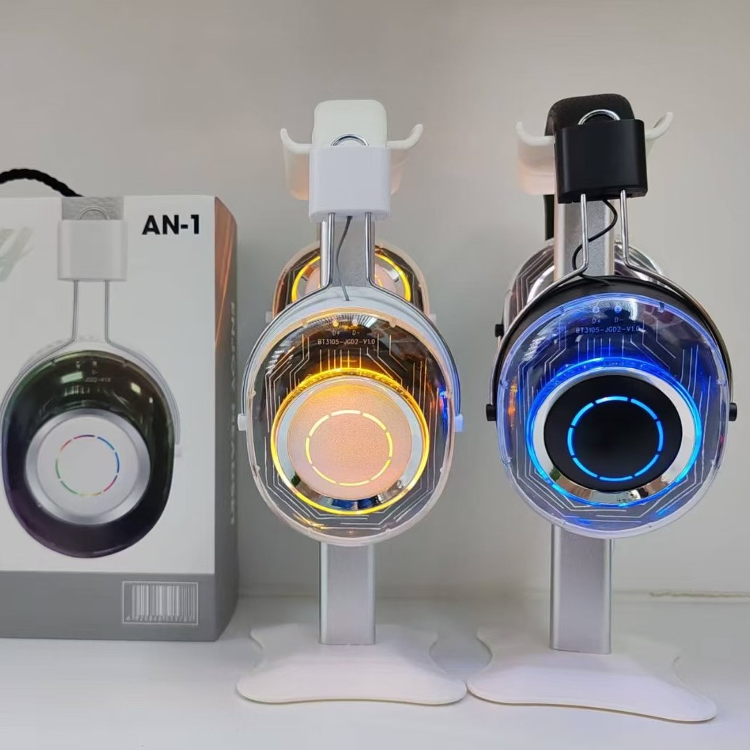 Nuevos auriculares Bluetooth transfronterizos AN - 1 iluminados chips cool e-deportes auriculares inalámbricos fábrica directa