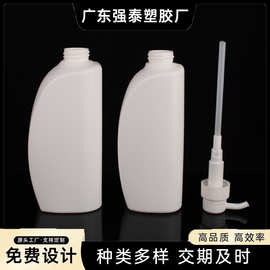 泵头洗护品旋转按压瓶850/600ml扁头大容量洗发水沐浴露护发批发