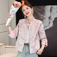 新中国風コート2025年春の新型ファッションはとてもきれいです。