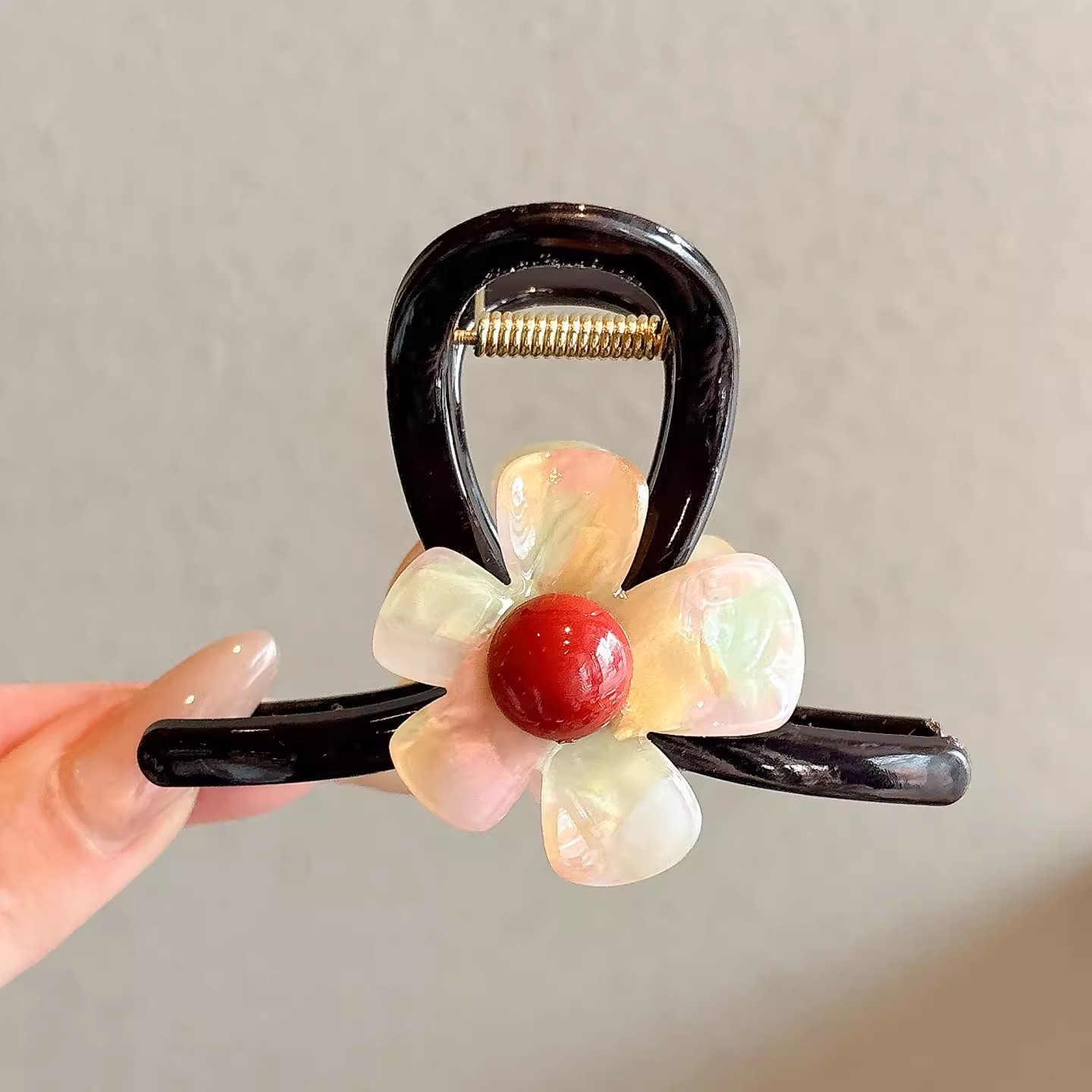 2# rainbow flower gripper about 8cm