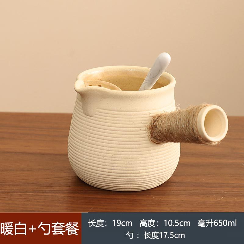 Juego de Tetera y Estufa para Té de Cerámica para Hogar y Exteriores