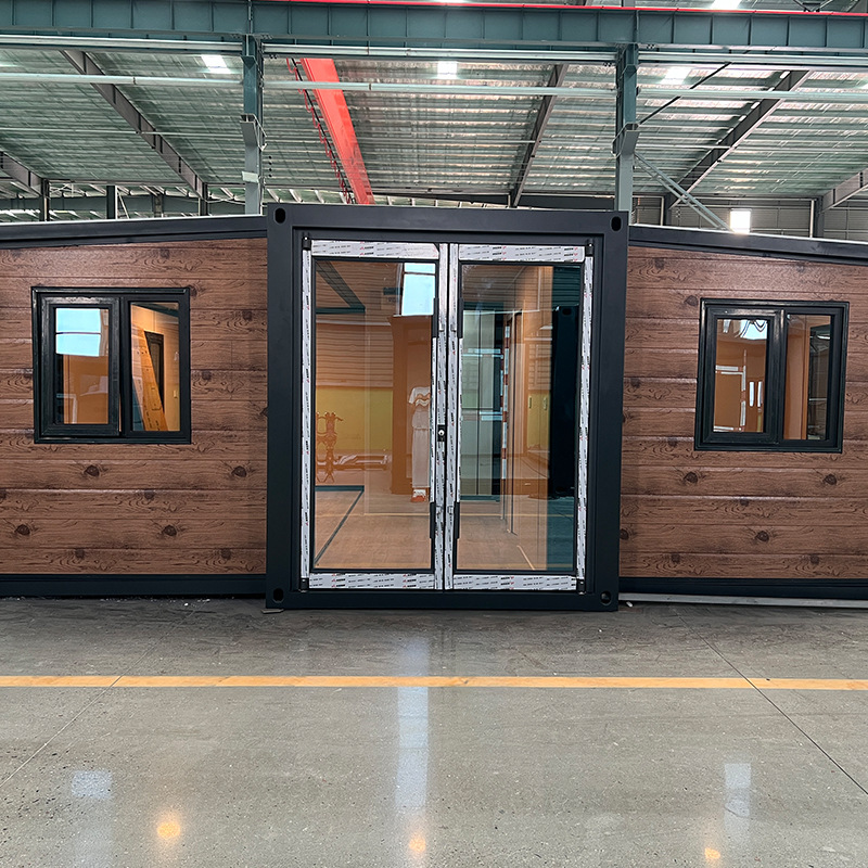 Exportación de comercio exterior móvil de 20 pies de doble ala caja de expansión de habitación caja de expansión de embalaje de montaje personalizada