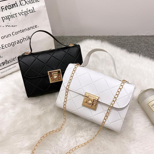 Ladies Hand Bags - Chain Shoulder Bags,  New Trend Fashion Top Handle Small Square Bags