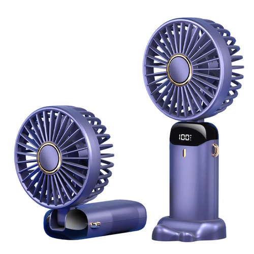 Mini Electric Fan Office Desk Dorm Silent Outdoor Foldable Portable Neck Strap USB Handheld Small Fan