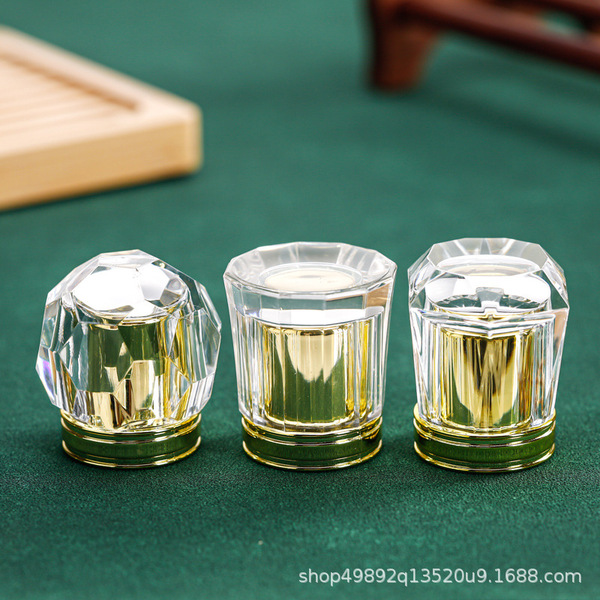 transparent glass perfume