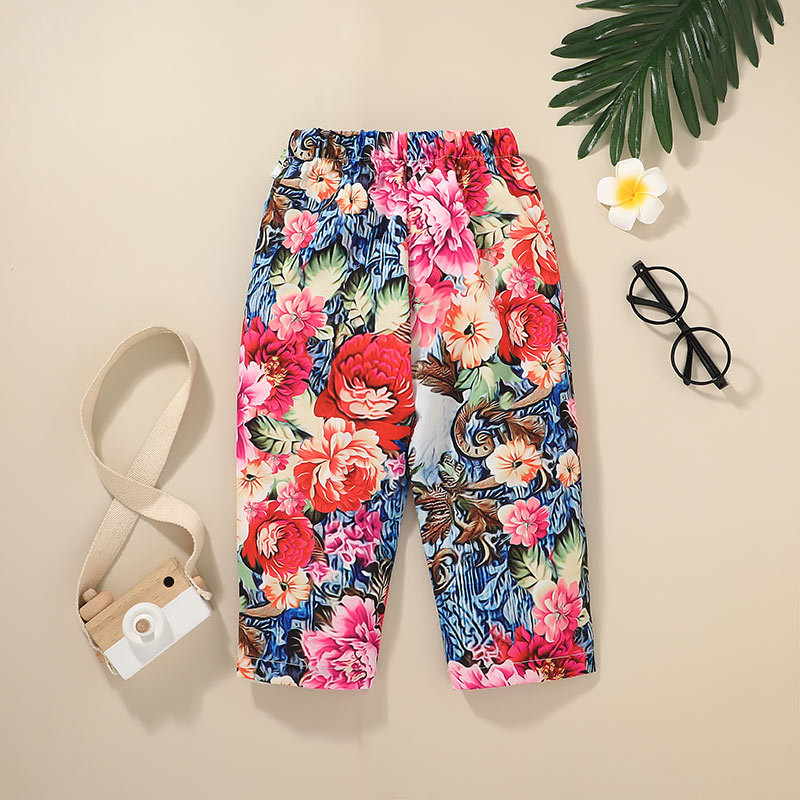 2021 Children's Suit T-shirt Pants Two-piece Printed Trousers Baby Clothes display picture 6