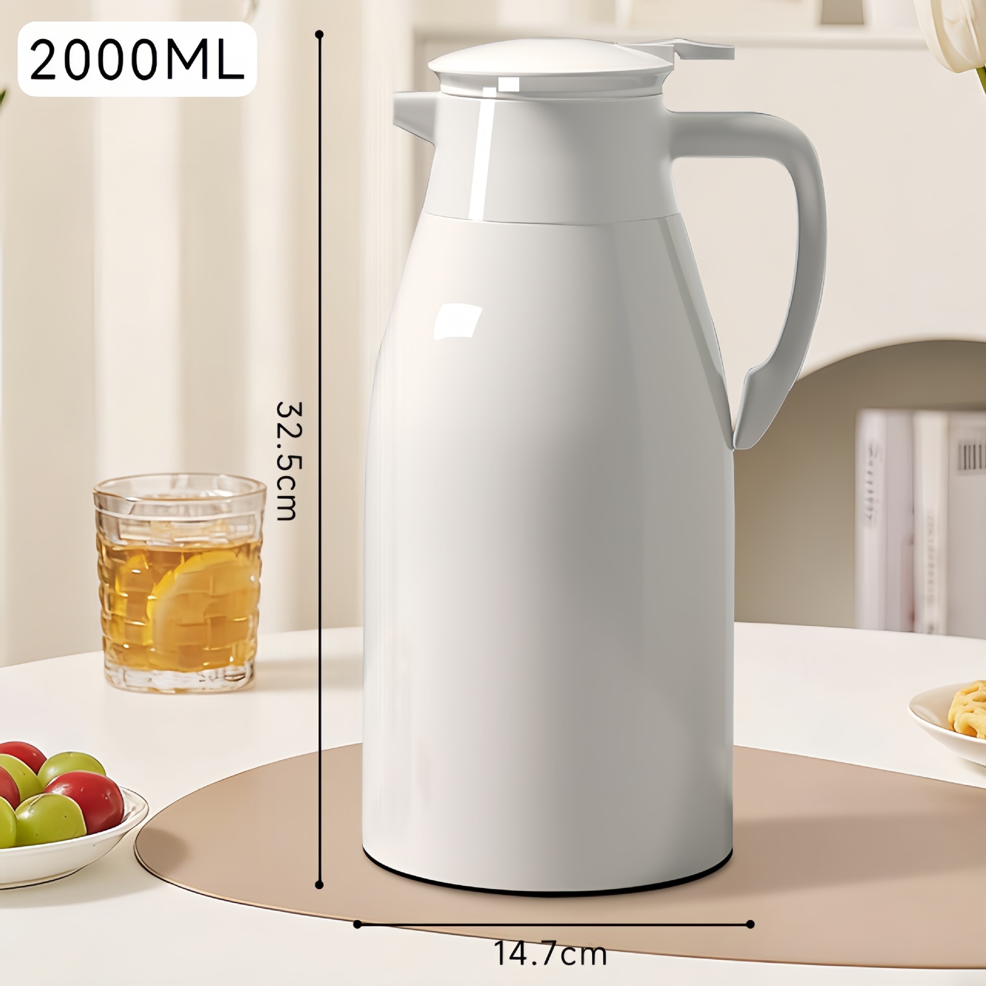 [일반모델] 2.0L 하오위에 화이트 [장시간 온도 잠금 + 방폭 라이너]