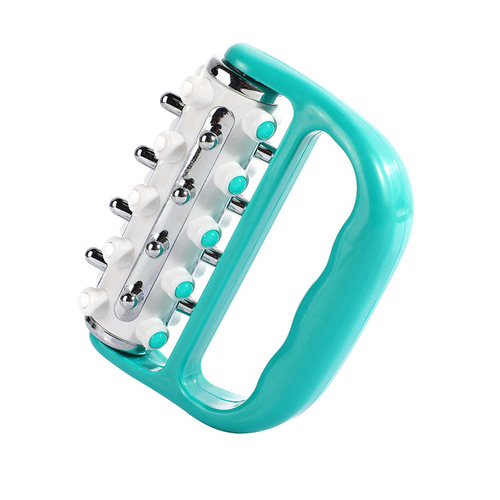 New portable plastic electroplated roller massager hand-held home soothing muscle leg and back massage equipment