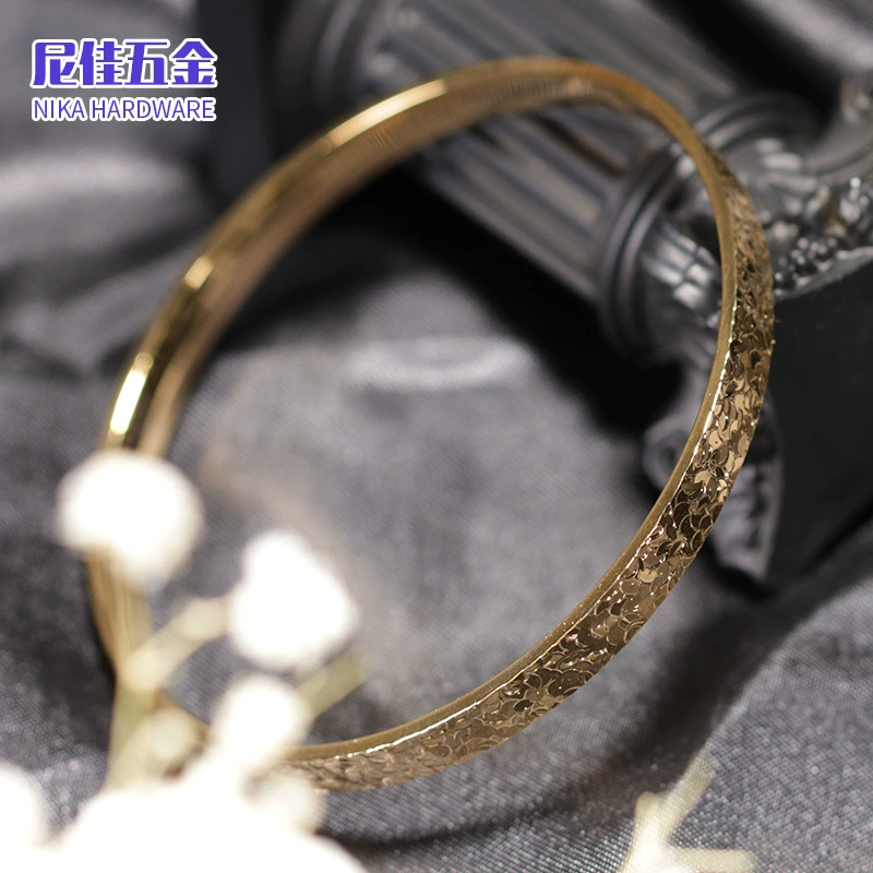 Golden bracelet, nail sequins, ring, new collection, 24 carat white gold