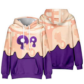 来图现做供您所需跨境外贸3D数码印花立体连帽个性时尚卫衣厂家售