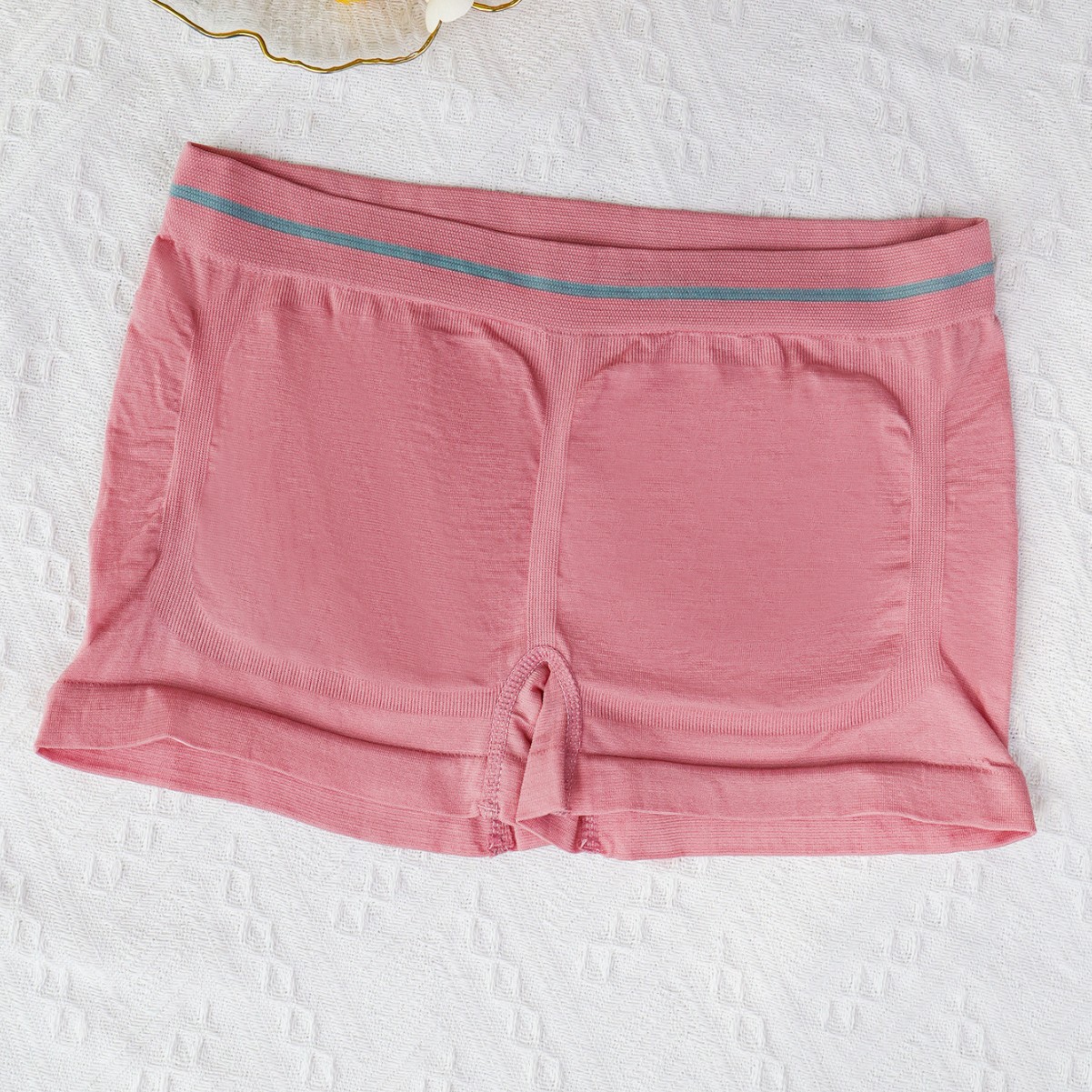 Calzones bóxer 2 en 1 para mujer, leggings anti-exposición de verano, transpirables, de poliéster, a media cintura, ajustados y sin efecto enrollado.