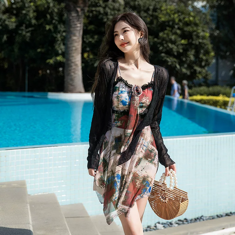 Ретро купальник, боди, slip dress, длинные рукава, большой размер, облегающий