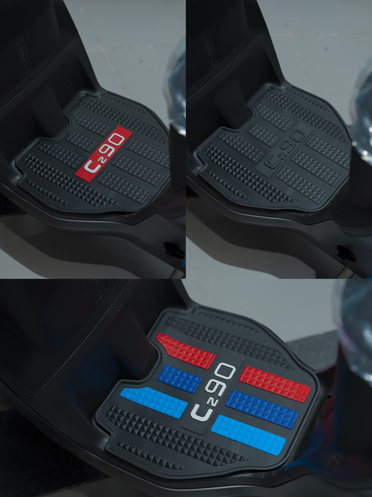 Suitable for Ninebot Cz90 foot pads, electric vehicle modification accessories, thickened foot mats, Ninebot CZ90 foot pads