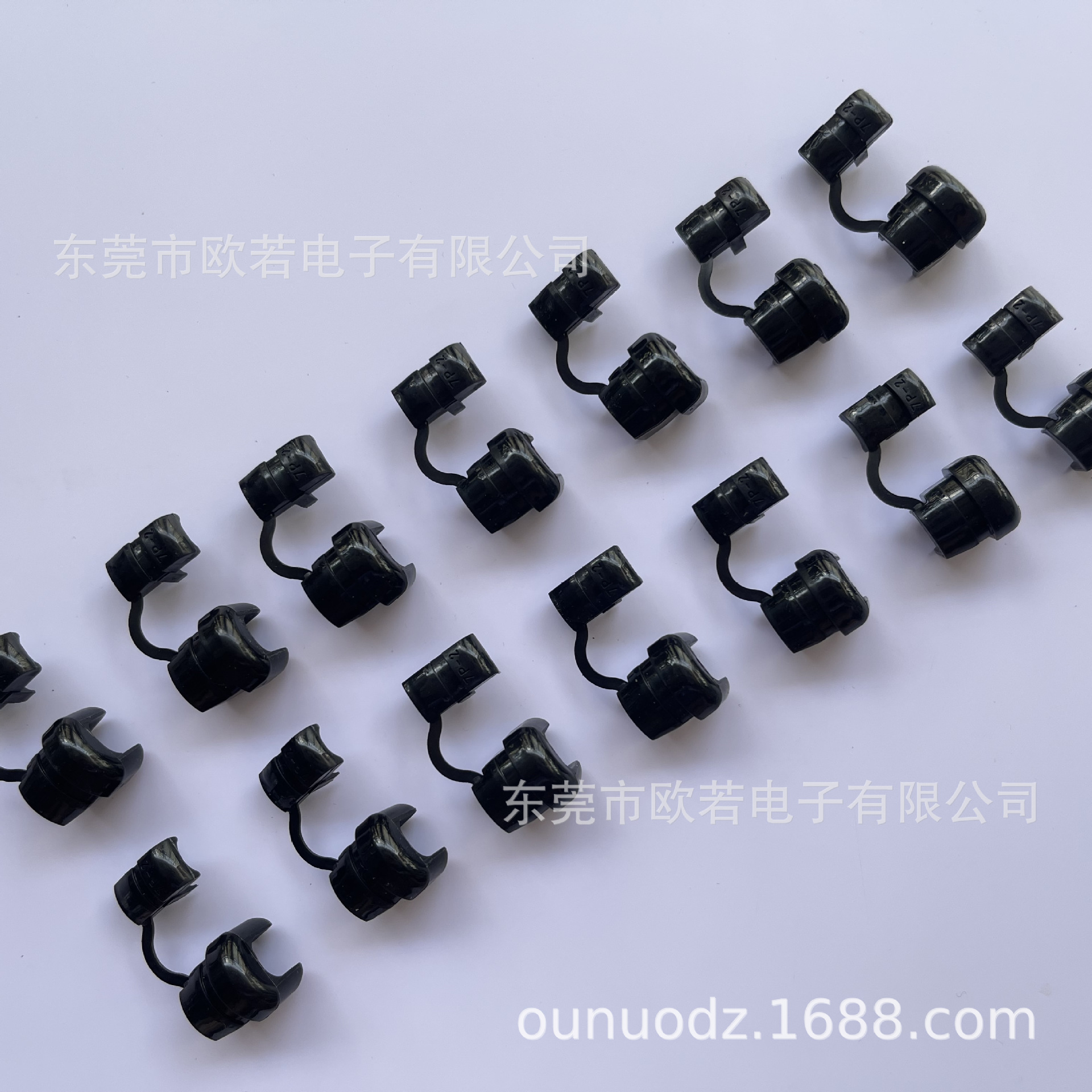 厂家供应插线板用7P-2黑色电源线扣线卡 （附规格书）