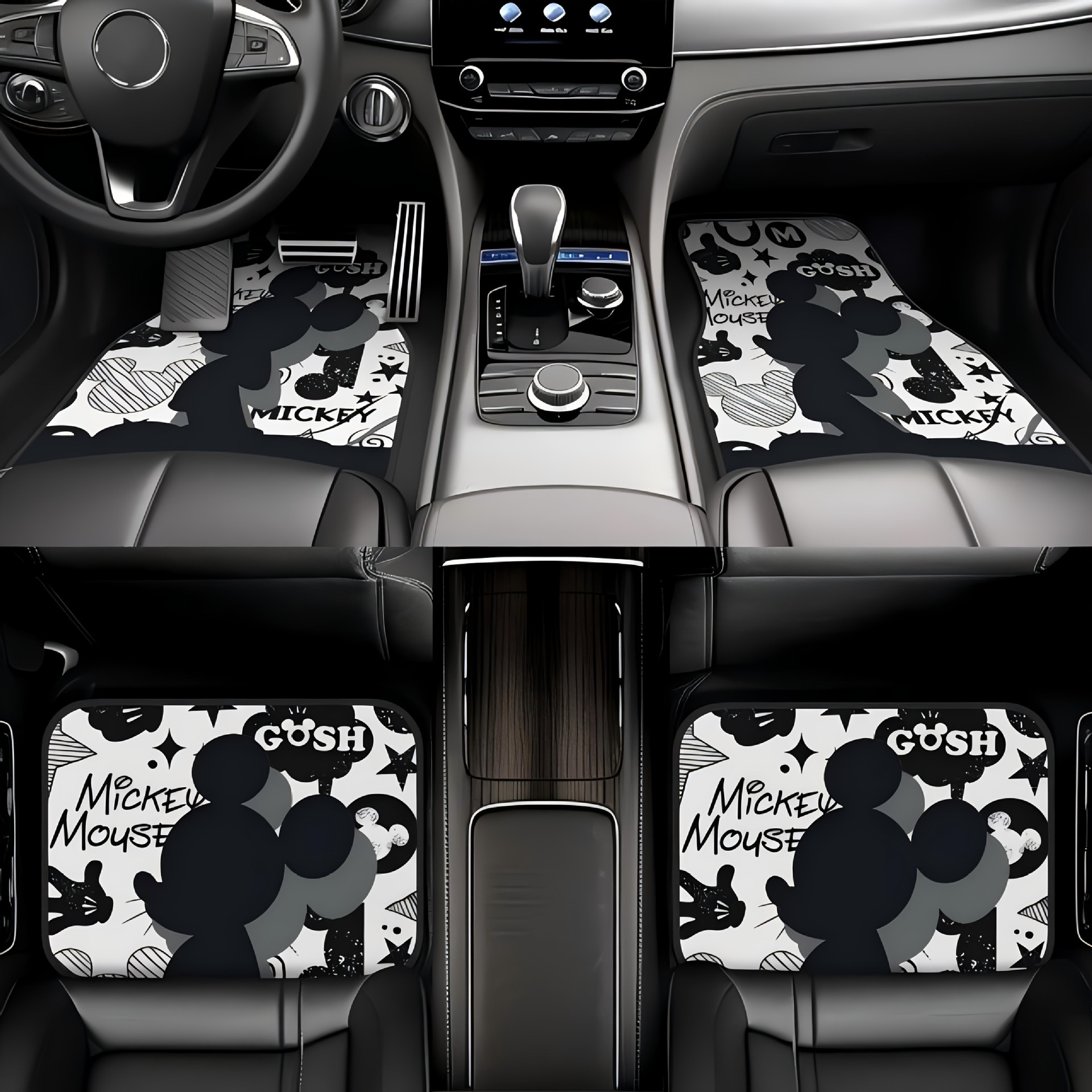 temu cross-border personalized cartoon universal car mat absorbent quick-drying dirt-resistant wear-resistant easy to care car mat floor
