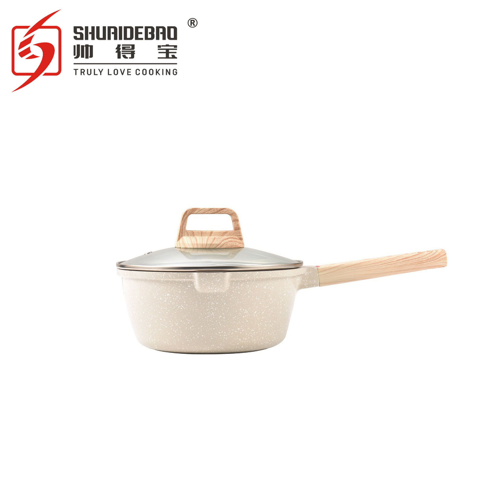 Shuaidebao maifan Piedra sartén antiadherente antibacteriano suplemento de alimentos para bebés olla cocina sartén hogar pequeña olla de leche al por mayor