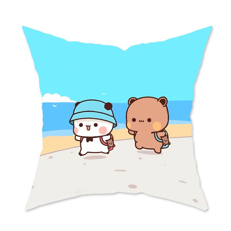 かわいい漫画抱き枕飾りソファリビングルームクッション寝室アニメ柄抱き枕腰枕カバー|undefined