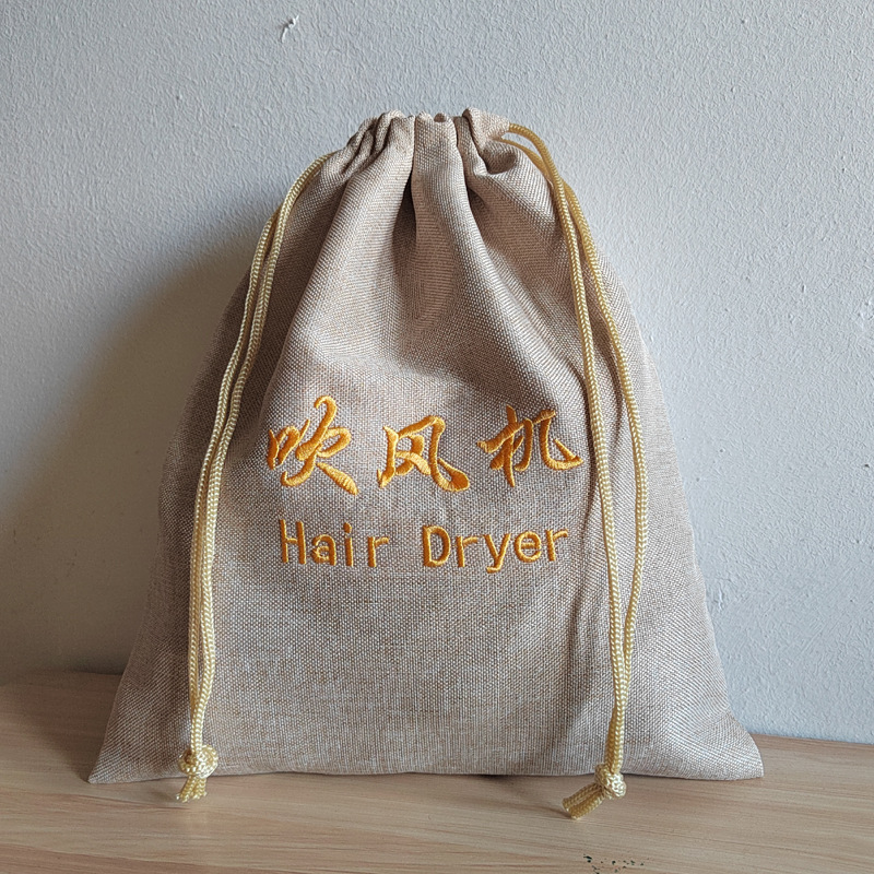 Bolsa de terciopelo bolsa de secador de pelo de hotel bolsa de terciopelo en stock bolsa de cordón bolsa de joyería bolsa de secador de pelo bolsa de almacenamiento bolsa de lino