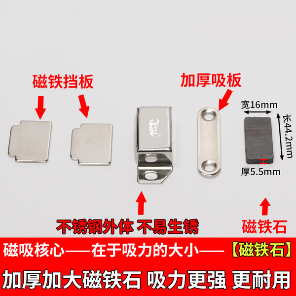 Magnetic powerful ultra thin strong magnet stainless steel