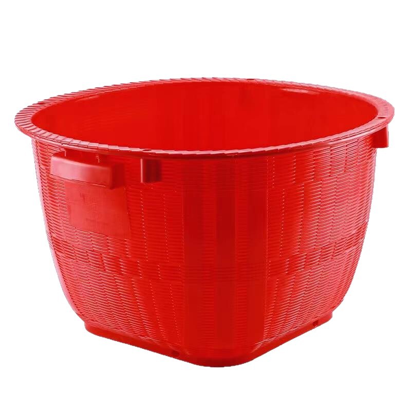 箩筐塑料加厚农用熟胶谷挑担粮食西瓜圆形箩篼大小号结婚喜庆箩筐|undefined