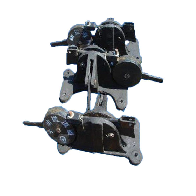 铁路施工卧式道岔扳道器  P50立式扳道机手动钢轨扳道装置现货供