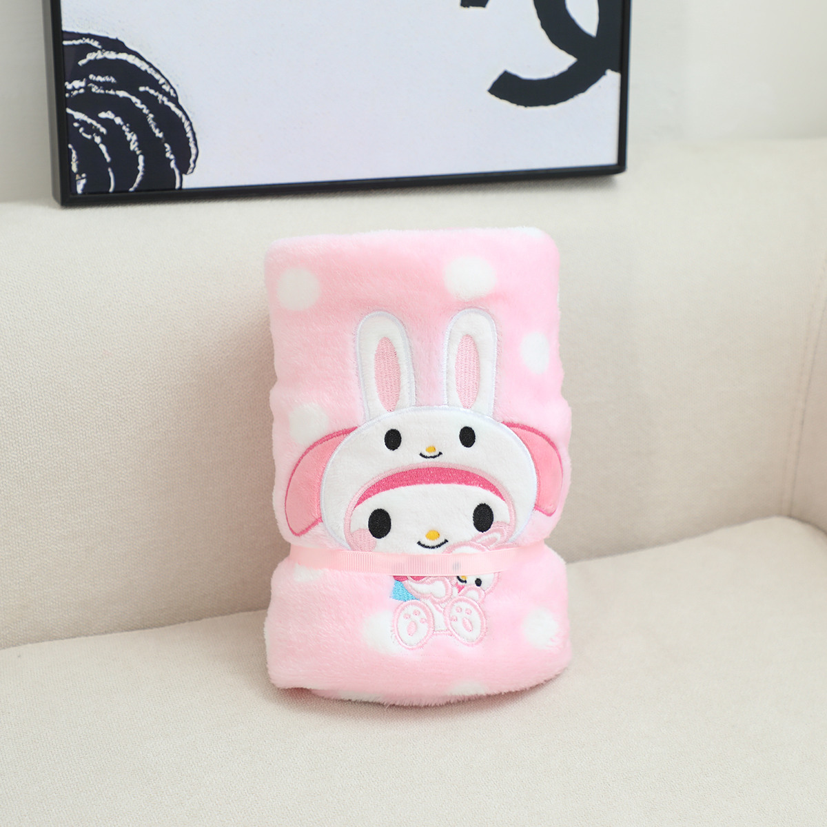 Caricatura de dibujos animados para perros, mantas de almuerzo, mantas de oficina, mantas de aire acondicionado, mantas de mano, sofá, mantas pequeñas