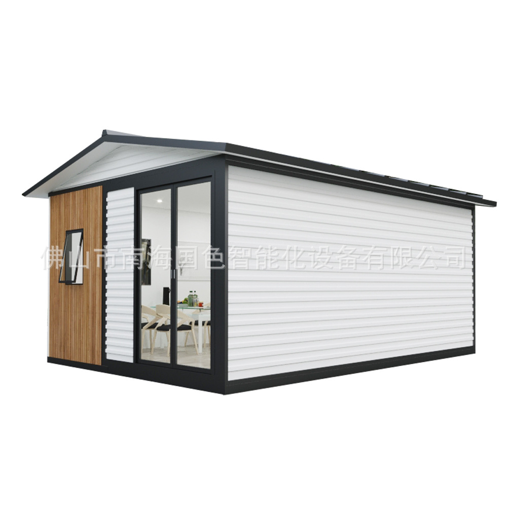 Nueva estructura de acero rural casa móvil de acero ligero Villa Sunshine Room montado hotel residencial casa de vacaciones al aire libre