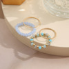 Fashionable set, brand small design ring, 4 piece set, trend of season, on index finger, European style