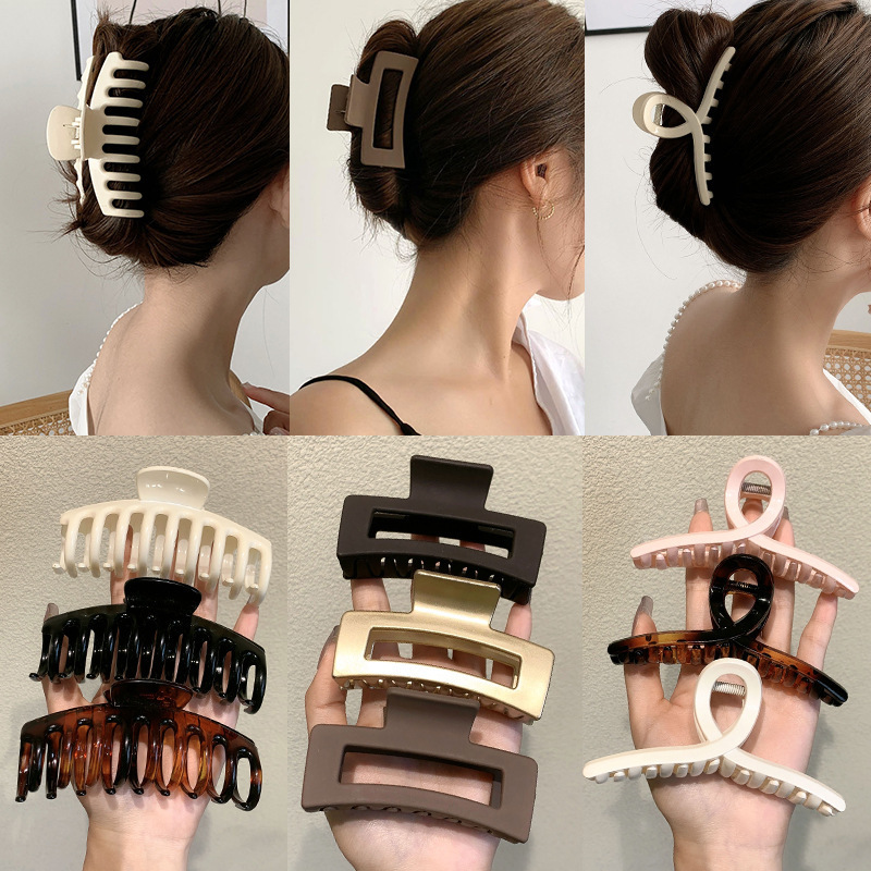 Korean Grab Clip Large Bath Scrub Hair Clip Shark Clip Back Head Hair Accessories Internet Popular Hair Clip Disc Hair Headwear for Women Korean Grab Clip Large Bath Scrub Hair Clip Shark Clip Back Head Hair Accessories Internet Popular Hair Clip Disc Hair Headwear for Women