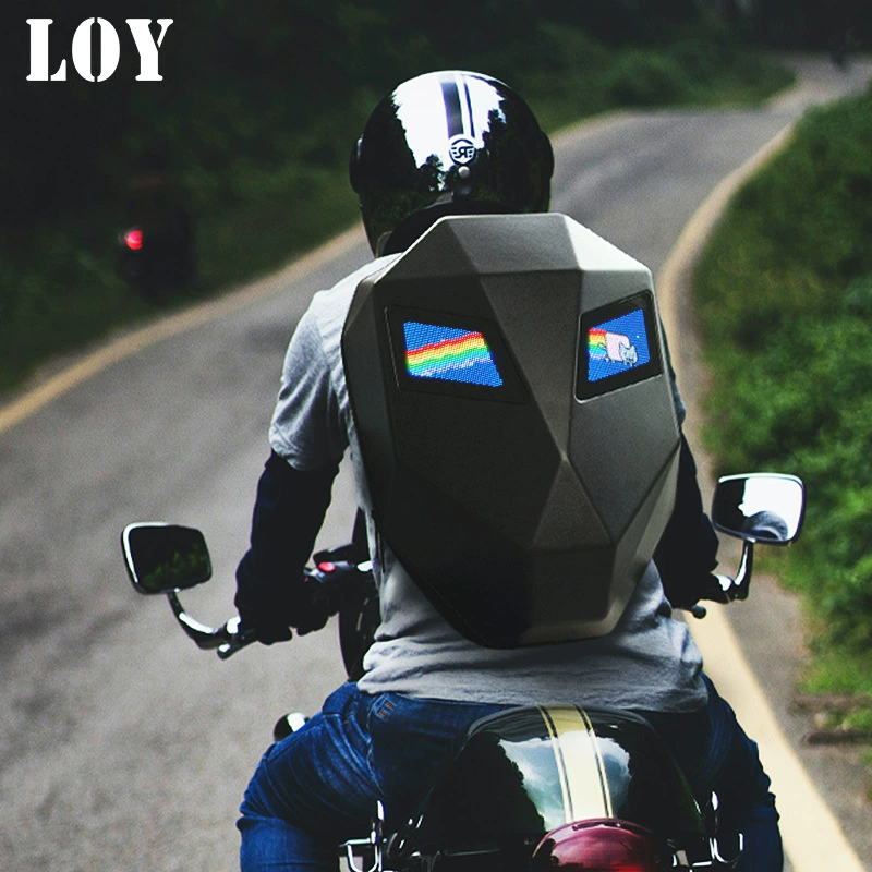 Рюкзак LOY, светящийся шлем для велоспорта, Железный Человек