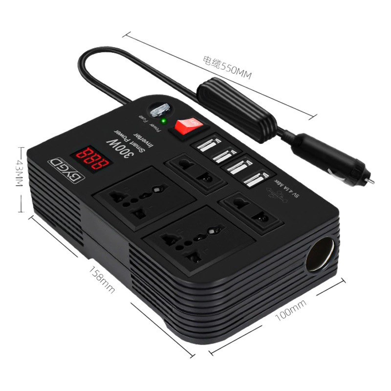 12 В до 220 В Автомобильный многофункциональный домашний коррекционный волновой инвертор 300 Вт мощный автомобильный преобразователь мощности